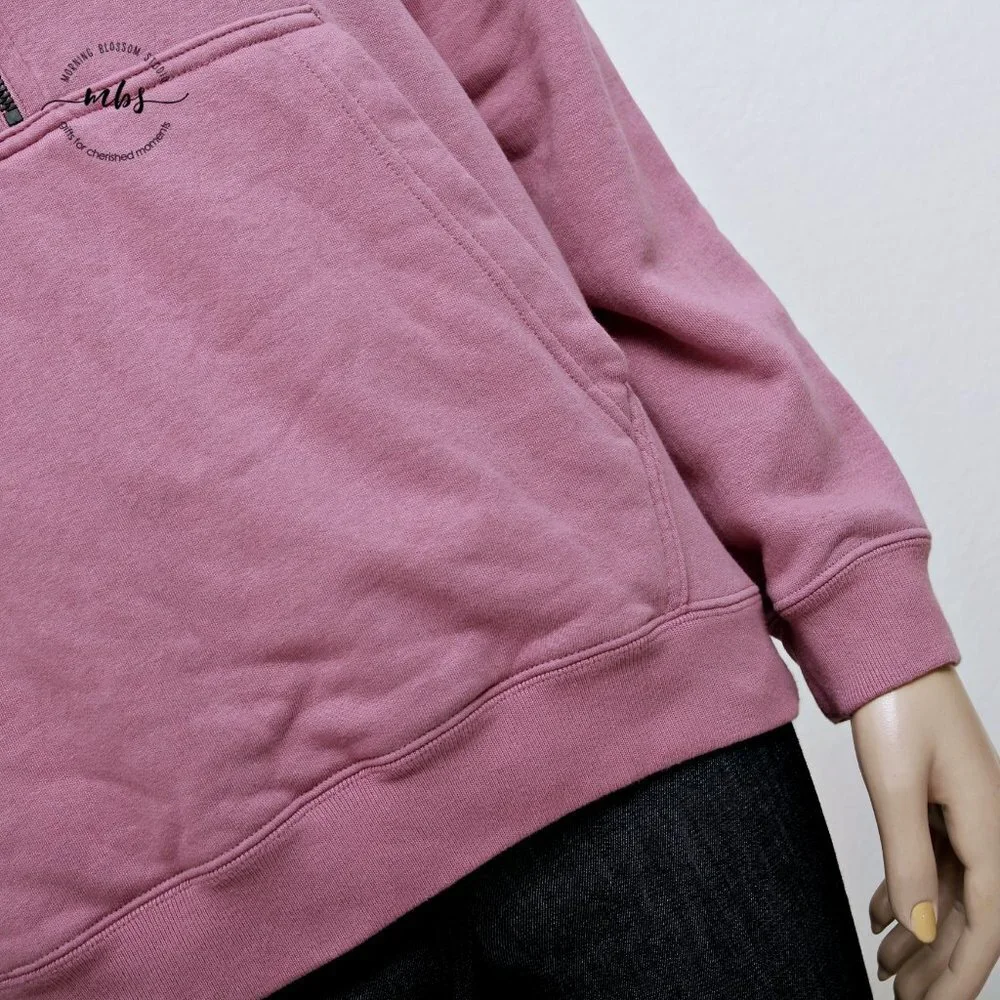 Nike 1/2 Zip Turtleneck Cotton Blend Sweatshirt‎